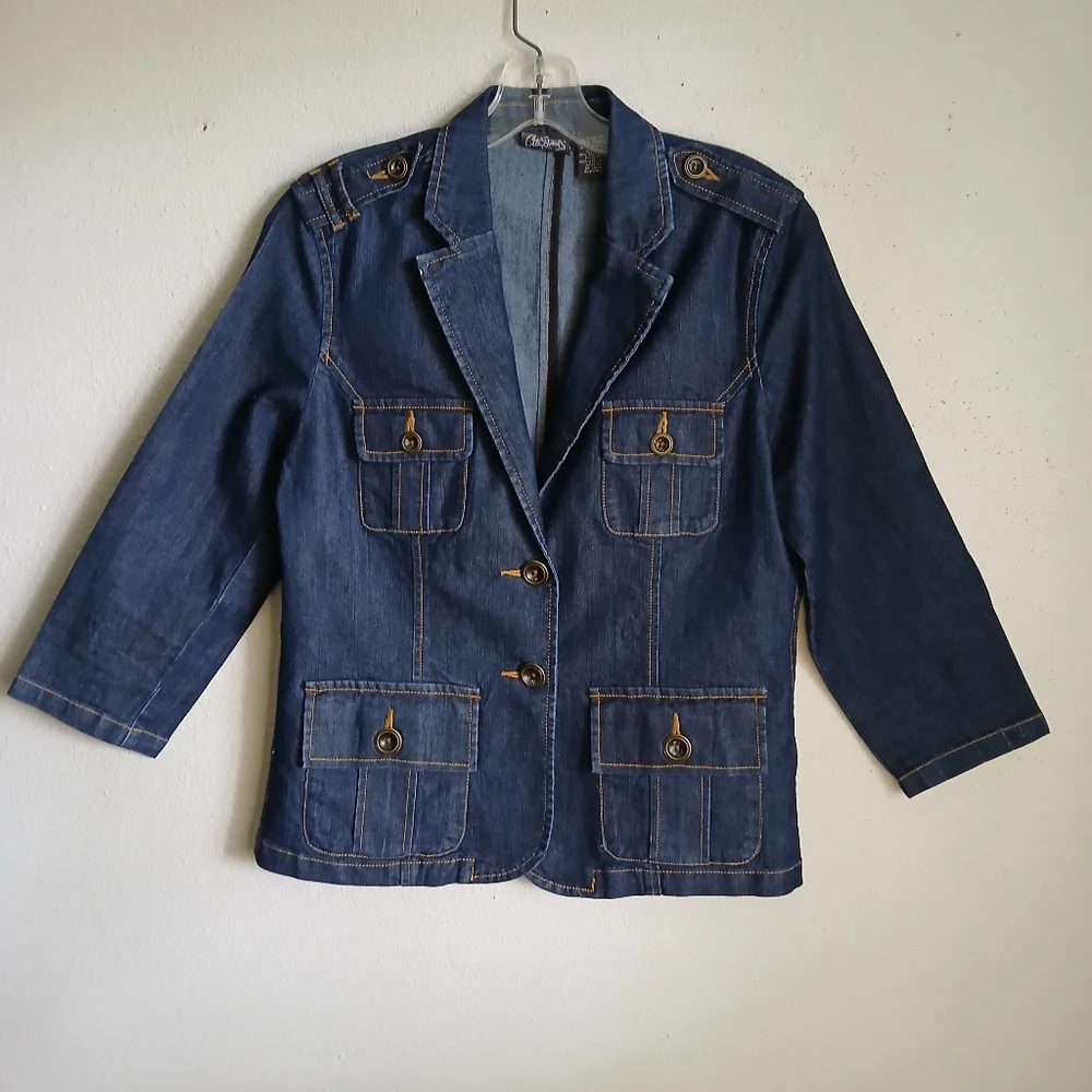Denim Button-Up Jacket